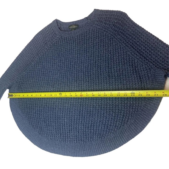 Lauren Ralph Lauren Jeans Co Blue Crew Neck Sweater Poncho Small - Picture 8 of 10